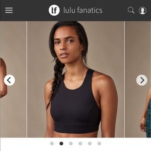 LULULEMON FAST & FREE BRA BLACK